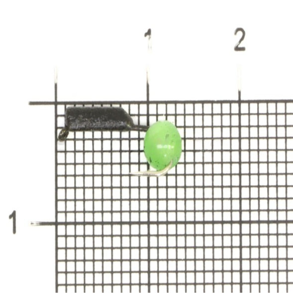 Мормышка вольфрамовая True Weight цена за 1 шт Гвоздешарик гв. d2 кош. глаз зеленый