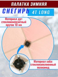 Палатка Снегирь 4Т long