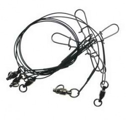 Поводок Хищник оснащ. 1*7 коричн. 20см 6кг 5шт 1102