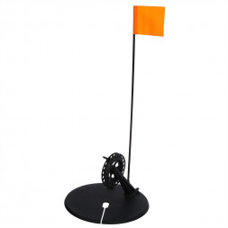 Набор жерлиц 5 шт. осн. Yaman с угл. пласт. стойкой d-210мм кат.90мм гр.конус 7г, леска 10м,d-0,4м