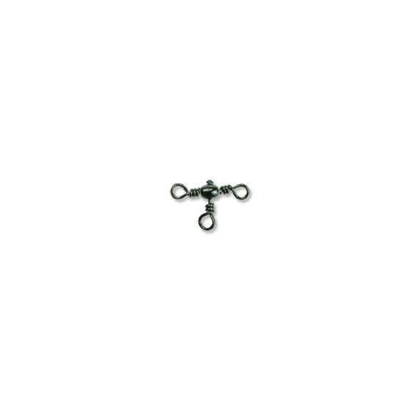 Вертлюг тройной Condor 90 град. Rarrel Cross-line Swivel, цвет Black Nikel, размер 5, 100шт.