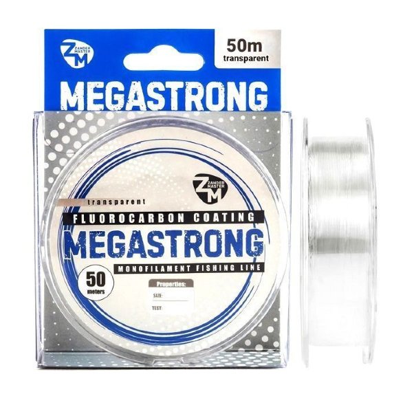 Леска ZanderMaster MEGASTRONG 50m, 0.181мм х 5.2кг прозрачная