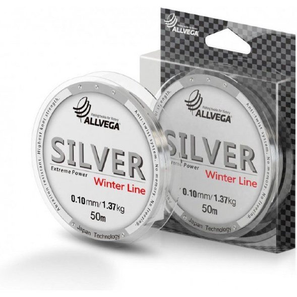 Леска Allvega Silver 0.10 50м